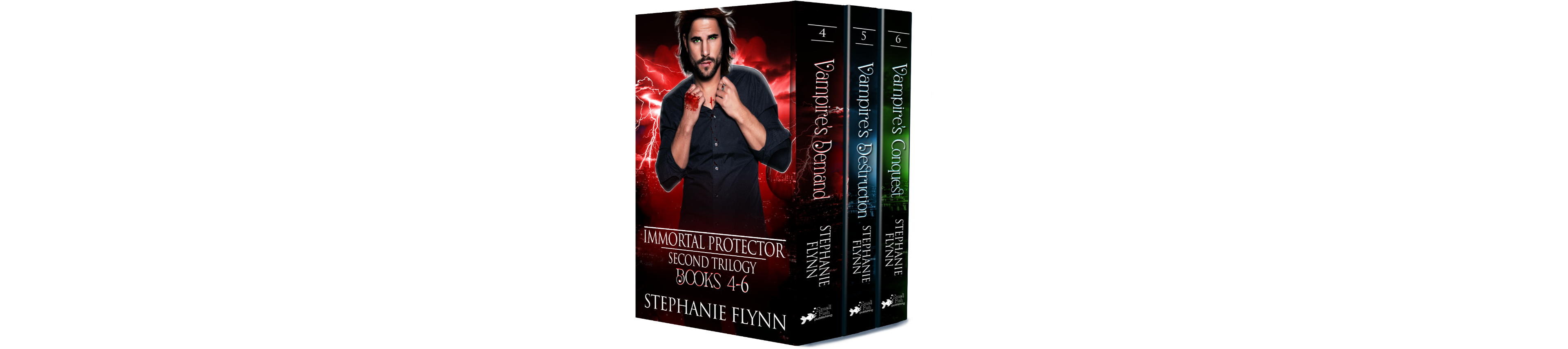 Immortal Protector Second Trilogy, Books 4-6 by Stephanie Flynn.